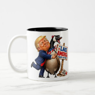 2 Couleurs Tasse drôle Trump & Goose Lake America