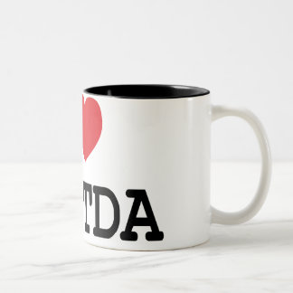 2 Couleurs Tasse du coeur I/amour EBITDA