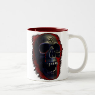 2 Couleurs Tasse du crâne 1 de démon
