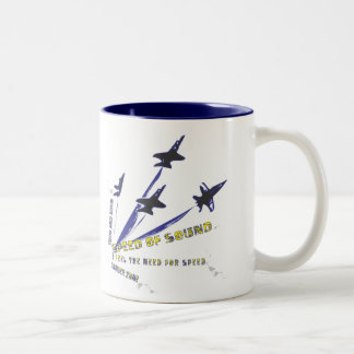 2 Couleurs Tasse du frelon F/A-18/de café anges bleus