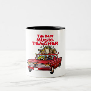 2 Couleurs Tasse du meilleur professeur de musique