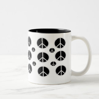 2 COULEURS TASSE DU SIGNE DE PAIX COFFE