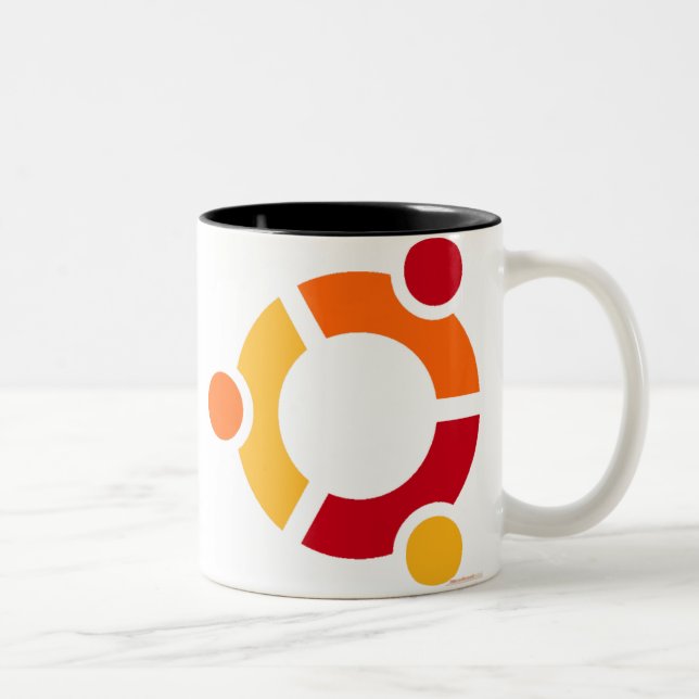 2 Couleurs Tasse d'Ubuntu (Droit)