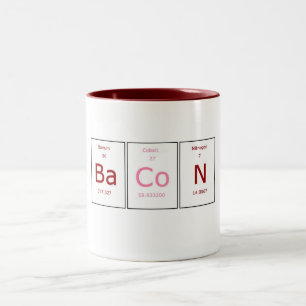 2 Couleurs Tasse élémentaire de lard
