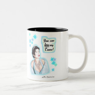 2 Couleurs Tasse - "embrassez mon diadème "