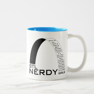2 Couleurs Tasse en céramique de filles ringardes de STL