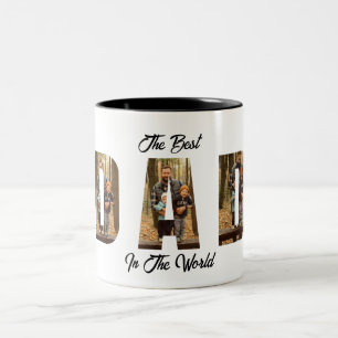 2 Couleurs Tasse en céramique personnalisée pour papa Cadea