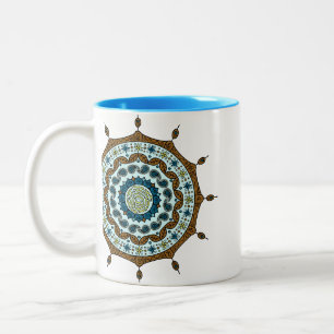 2 Couleurs Tasse en cuivre Mehndi Fantasy
