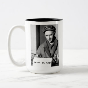 2 Couleurs Tasse Ernie Pyle Au travail !