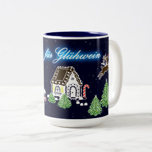 2 Couleurs Tasse faite sur commande pour le vin