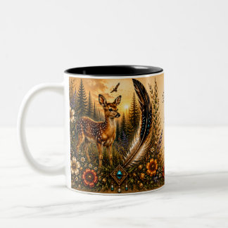 2 Couleurs Tasse Faon Patrimoine Autochtone