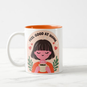 2 Couleurs Tasse Feel good at home