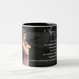 2 Couleurs Tasse femelle gothique de zodiaque de Balance