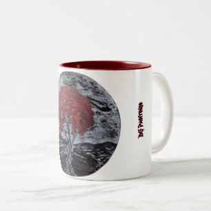2 Couleurs Tasse Feuilles Cramoises DG Peintures