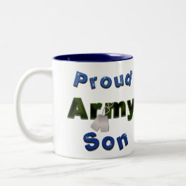 2 Couleurs Tasse fière de fils d'armée