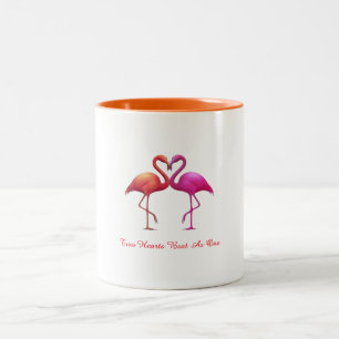 2 Couleurs Tasse - Flamants roses