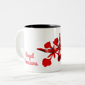 2 Couleurs Tasse Fleur de Poinciana Royale