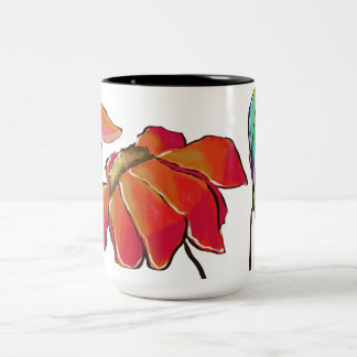 2 Couleurs Tasse florale lumineuse