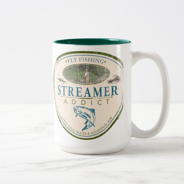 2 Couleurs Tasse Flyfishing d'intoxiqué de flamme (Droit)