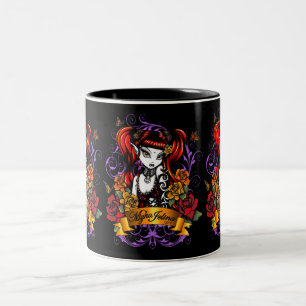 2 Couleurs Tasse foncée d'imaginaire de Faery tatouée par