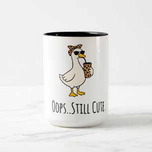 2 Couleurs Tasse Fun Duck "Oups, toujours mignonne" – Mignonn