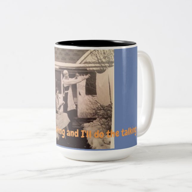 2 Couleurs Tasse gaie (Devant droit)