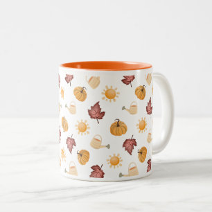 2 Couleurs Tasse « Hello Fall »   Esthétique Automnale Cosy  