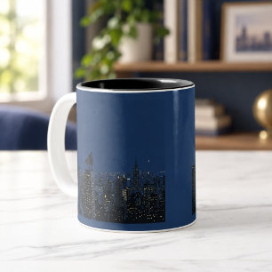 2 Couleurs Tasse héros de la ville à minuit