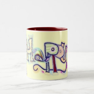 2 Couleurs Tasse heureuse de ~