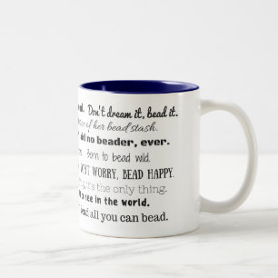 2 Couleurs Tasse heureuse de Beader, toutes les meilleures