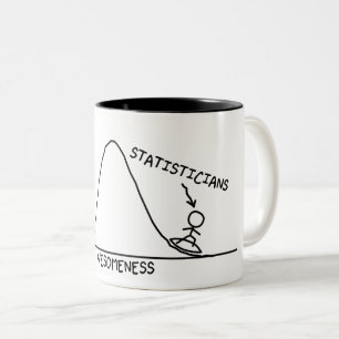 2 Couleurs Tasse impressionnante de statisticien