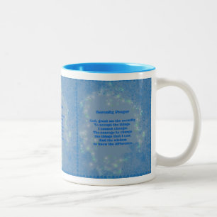 2 Couleurs Tasse inspirée de coeurs de prière de sérénit