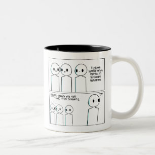 2 Couleurs Tasse introvertie extravertie drôle