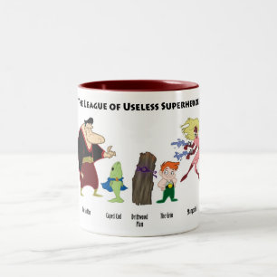 2 Couleurs Tasse inutile de super héros