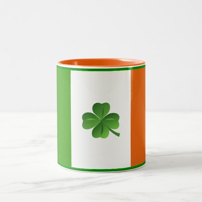 2 Couleurs Tasse irlandaise de drapeau (Centre)