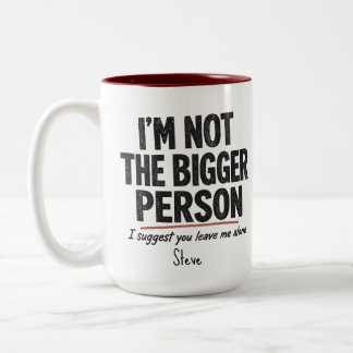 2 Couleurs Tasse Je ne suis pas la personne la plus mature