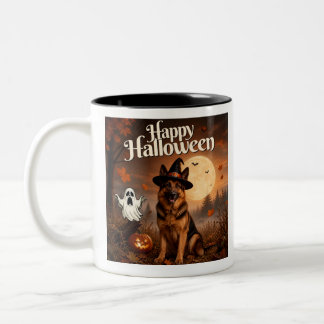 2 Couleurs Tasse Joyeux Halloween Chien