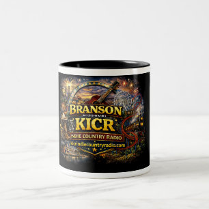 2 Couleurs tasse KICR Indie Country Radio