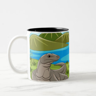 2 Couleurs Tasse Komodo Dragon