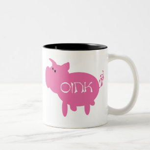 2 Couleurs Tasse krouik-krouik rose de porc