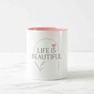 2 Couleurs Tasse - La vie est belle