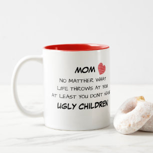 2 Couleurs Tasse laide drôle d'enfants de maman