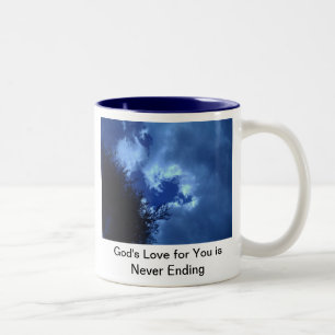 2 Couleurs Tasse "L'amour de Dieu pour vous est sans fin"