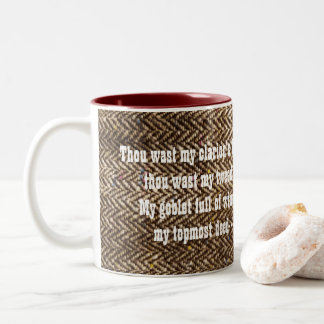 2 Couleurs Tasse littéraire de tweed de John Keats