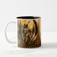 Tasse Loup du Patrimoine Autochtone