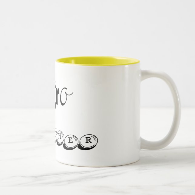 2 Couleurs Tasse micro de professeur (Droit)
