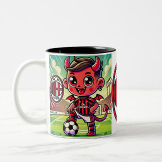 2 Couleurs Tasse Milan calcio 