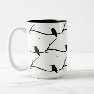 2 Couleurs Tasse - Mosaïque de colibris