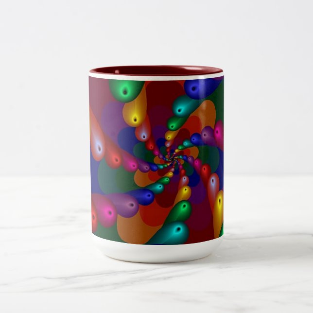 2 Couleurs Tasse multi de conception de couleur (Centre)