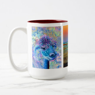 2 Couleurs tasse mystique magique d'alpaga